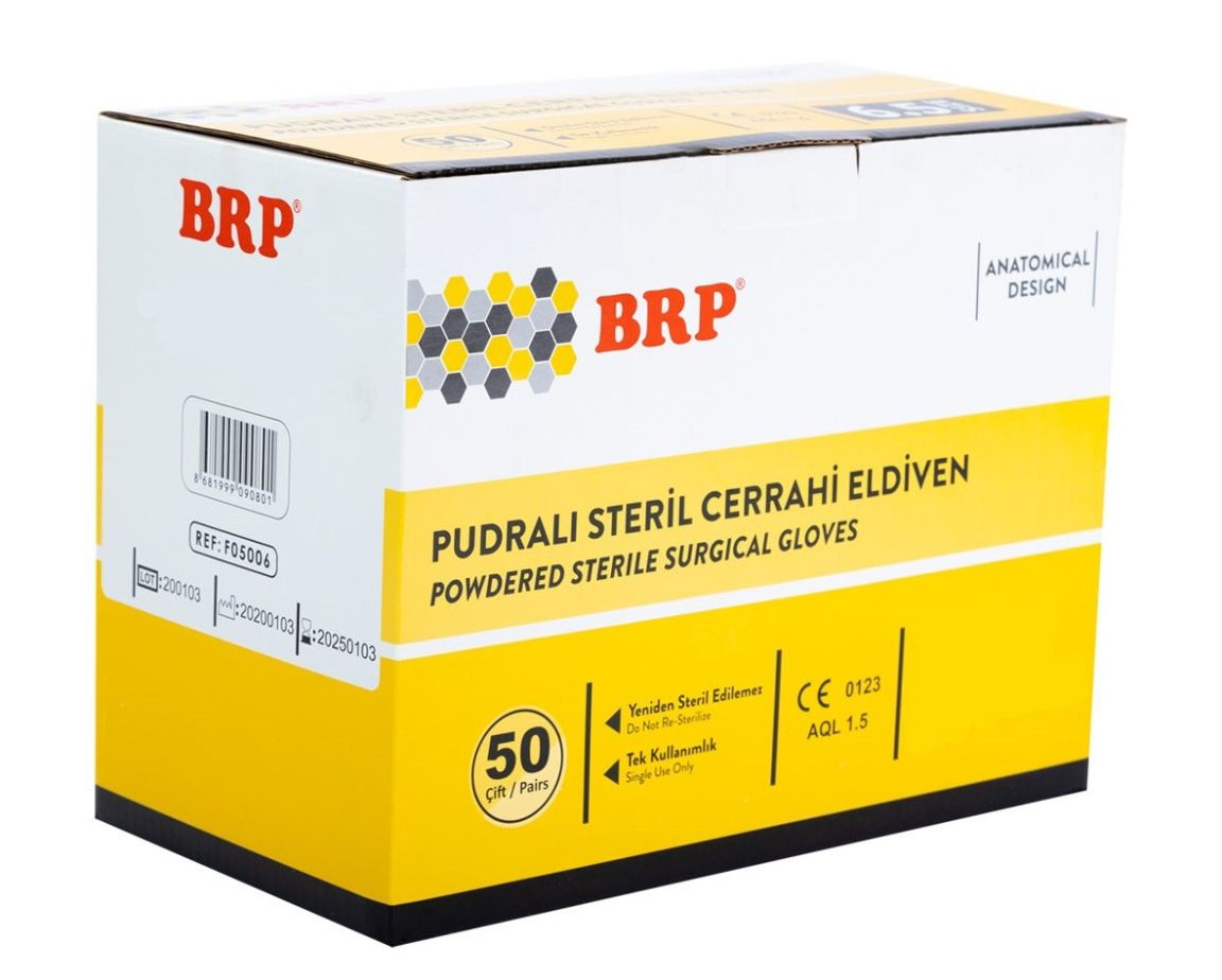Steril Cerrahi Eldiven Pudralı No:8.5
